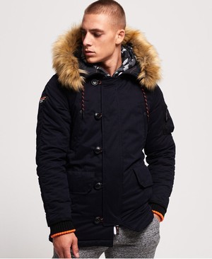 Superdry Parka Férfi Kabát Sötétkék | OSBCN6307